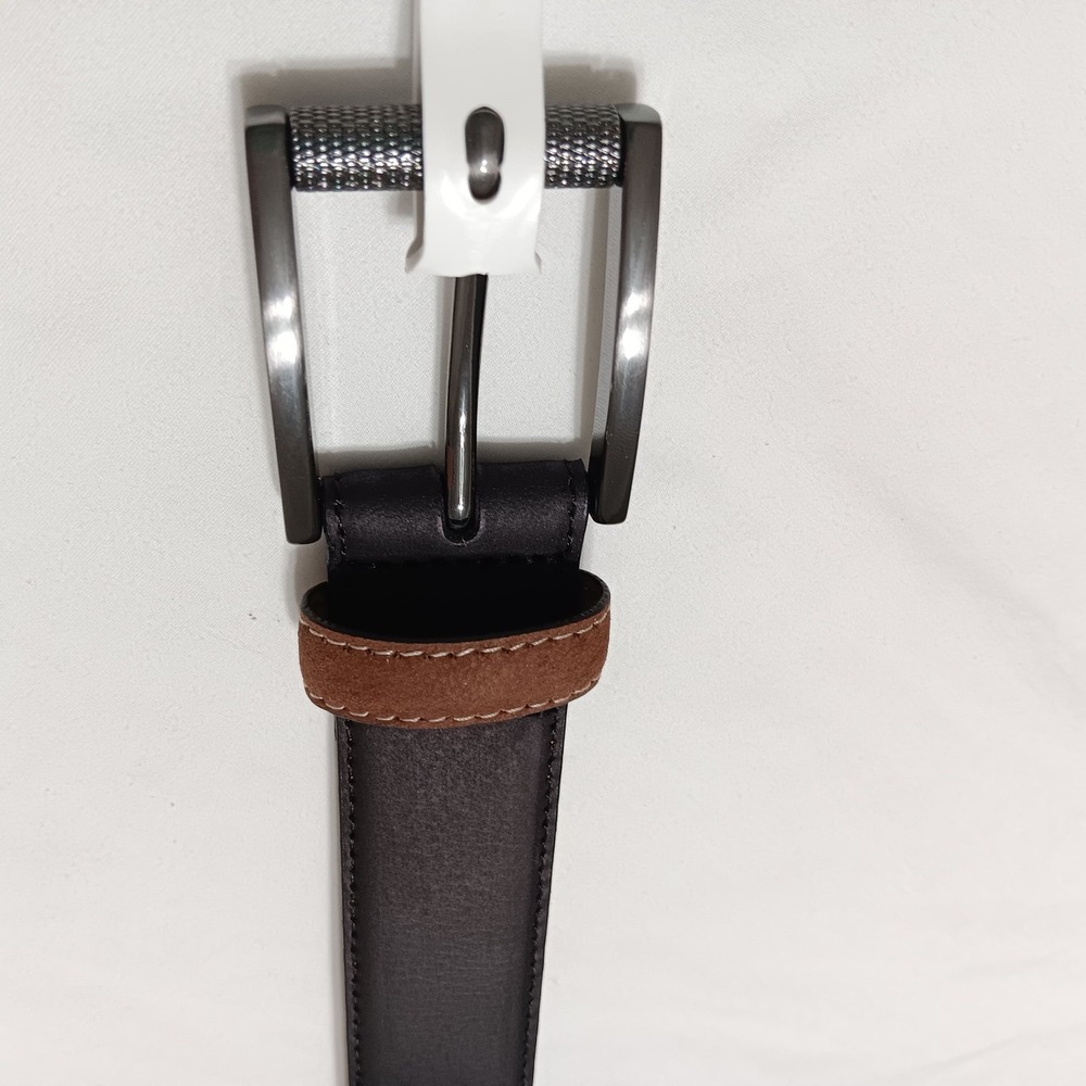 Robert Graham Men's Ripaso Black Genuine Leather Belt‎ Size 42 - Picture 4 of 15